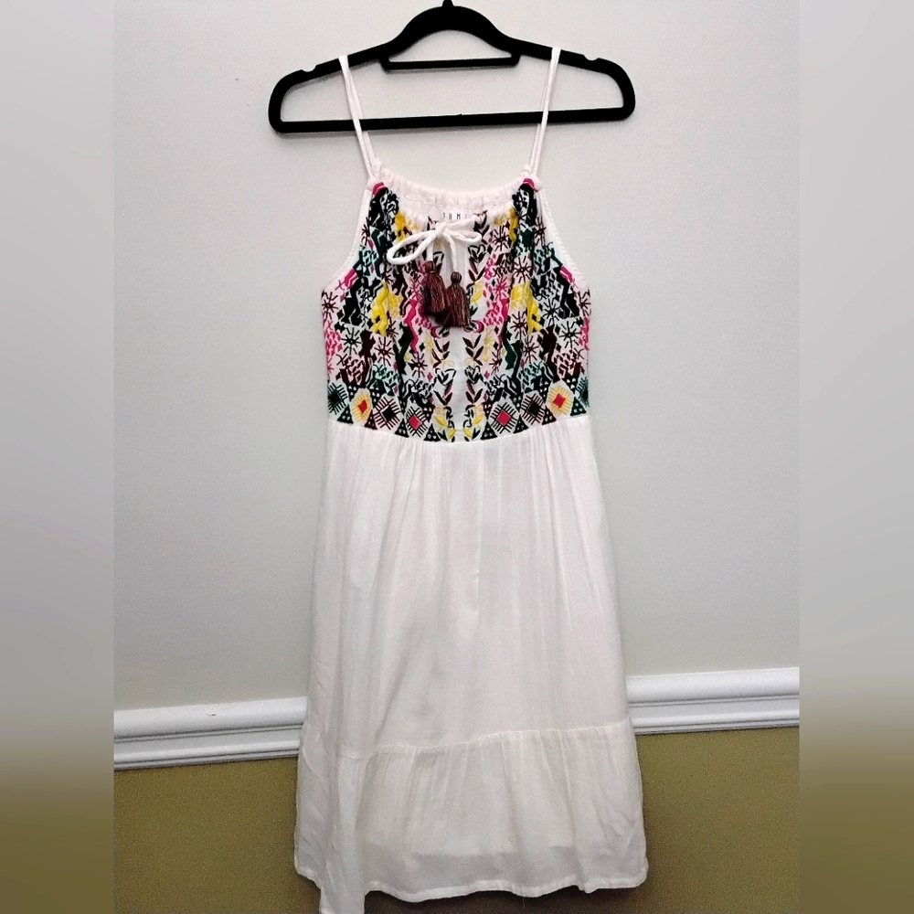 THML ANTHROPOLOGIE Colorful Embroidered XS Dress